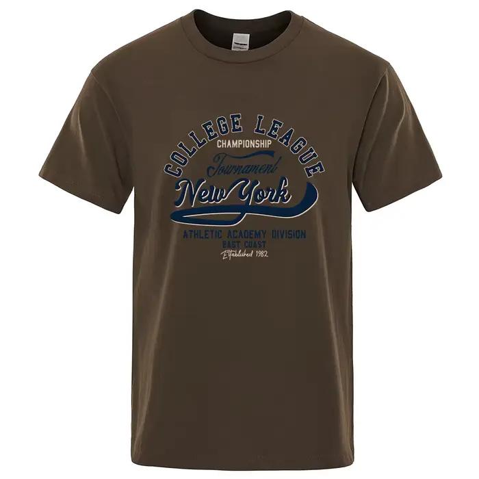 T-Shirt d'athlétisme de la ligue universitaire de New York pour hommes