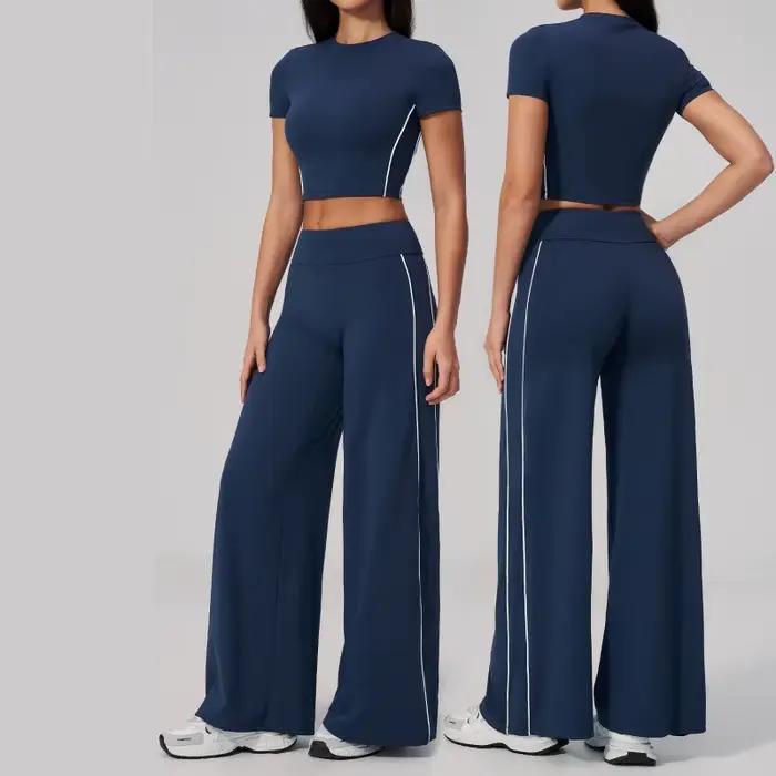 Ensemble de sport 2 pièces pour femme : survêtement de gym
