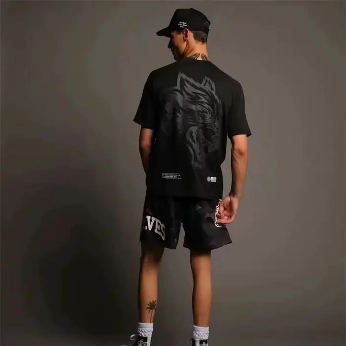 T-shirt de sport et de loisirs Wolf Head pour hommes et femmes