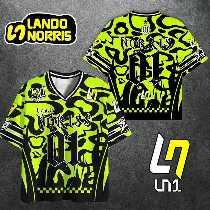 Famille Lando Norris Ln1 # T-shirt de course léger et respirant à séchage rapide