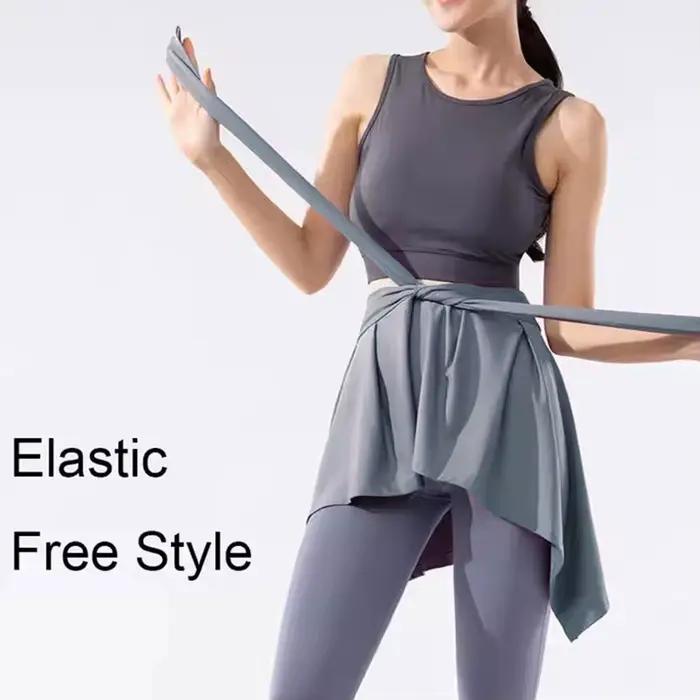 Jupe de yoga une pièce à bretelles pour femme