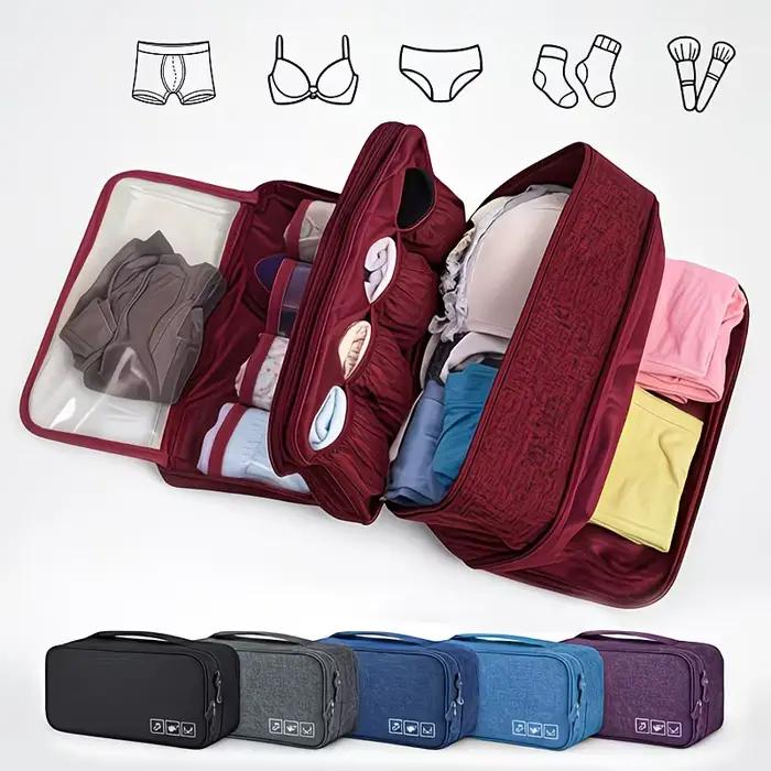 Sac de rangement portable pour sous-vêtements de voyage