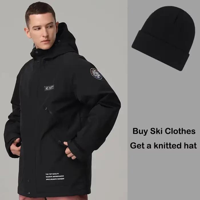 Manteaux de Ski hiver chaud femme hommes survêtement à capuche 2025 Sport Snowboard vestes montagne vêtements de dessus
