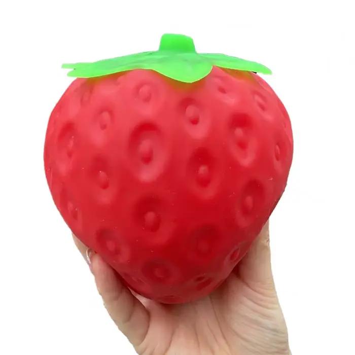Jouet Squishy Géant Fraise