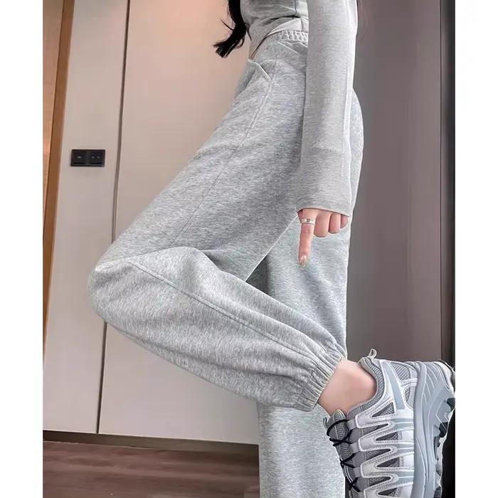Pantalon de sport gris pour femme