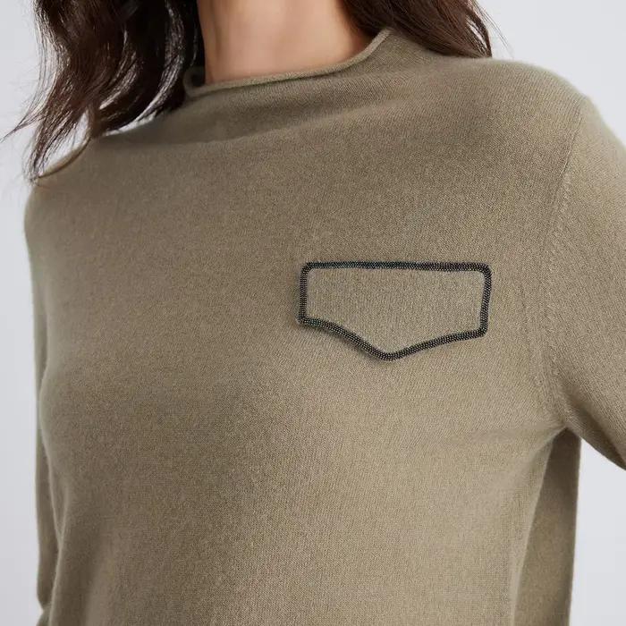 Pull à col roulé pour femme