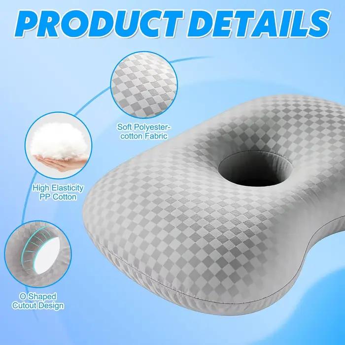Coussin de piercing auriculaire en forme de O