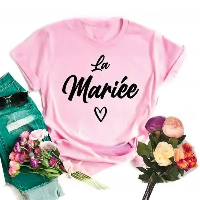 T-shirt à col rond à manches courtes pour femme