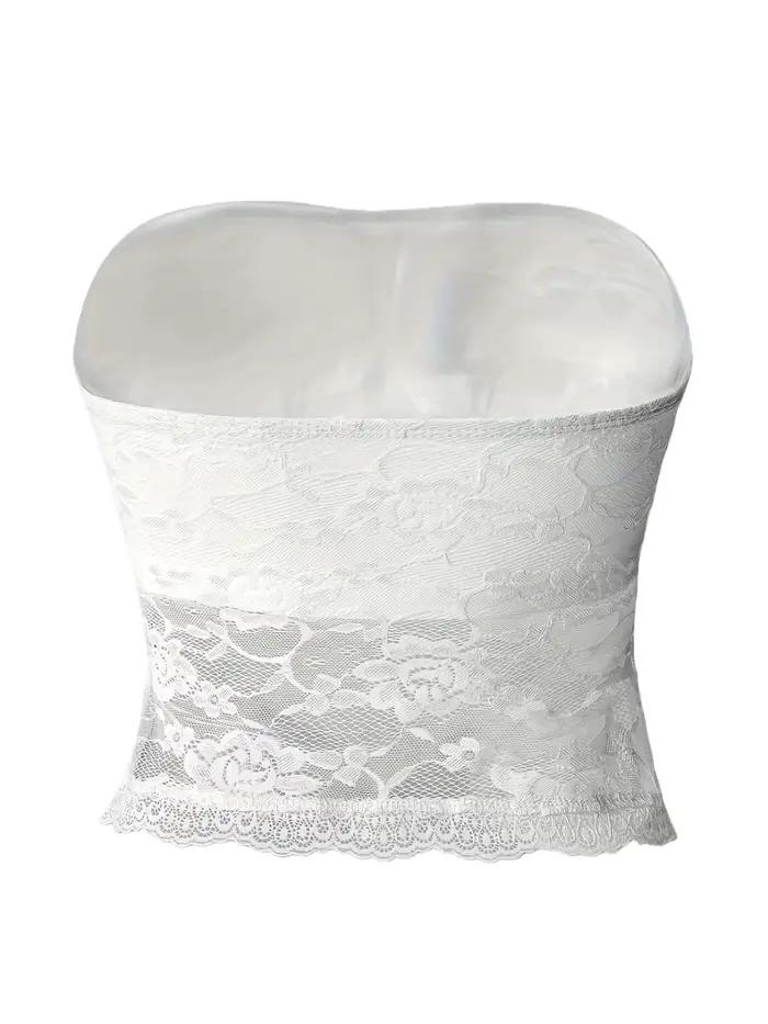 Haut féminin blanc à épaules dénudées uni semi-transparent sexy et élégant pour femmes printemps automne occassions spéciales