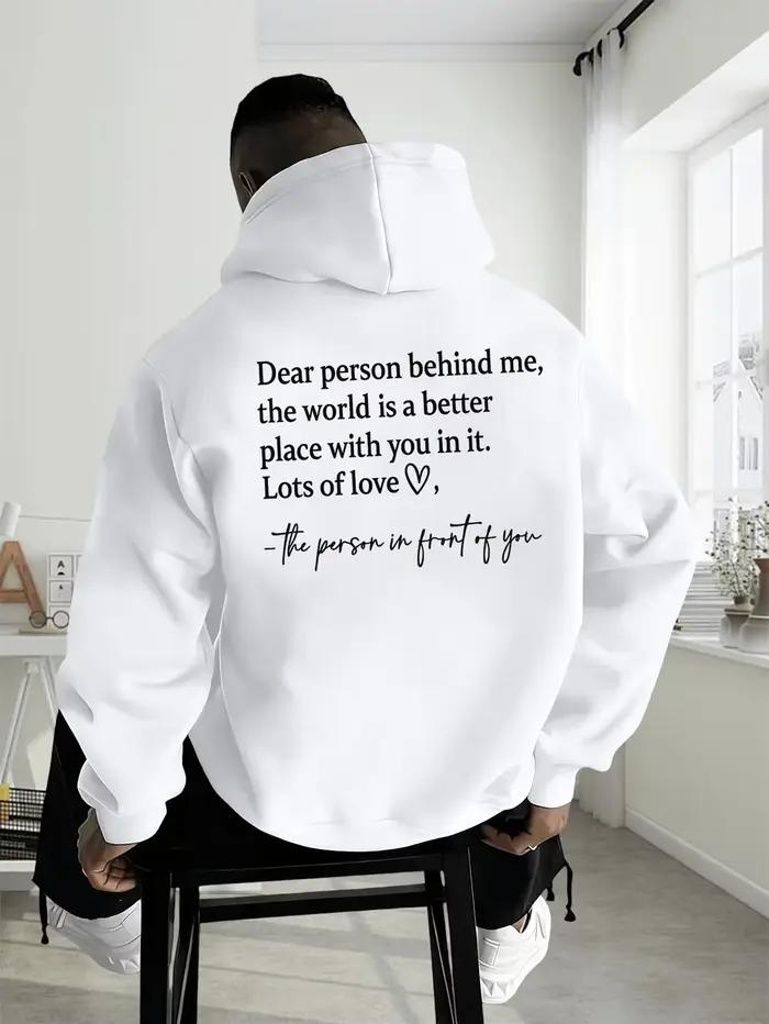 Nouveau sweat-shirt à capuche personnalisé avec impression de lettres