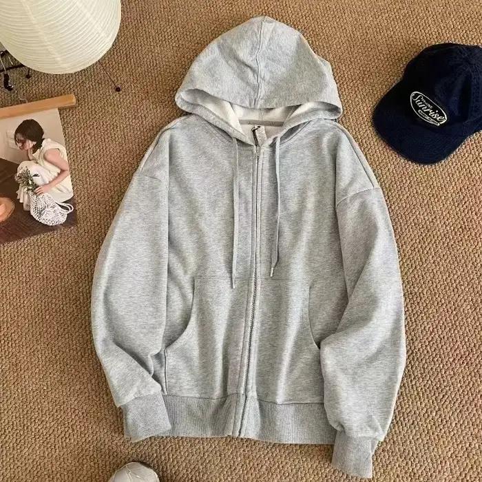 Veste courte à capuche pour femme