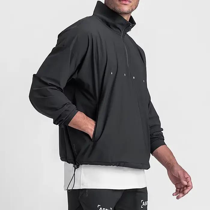 Sweat à capuche zippé homme ASRV veste de sport fitness décontracté streetwear vêtement d'extérieur pour l'automne et le printemps