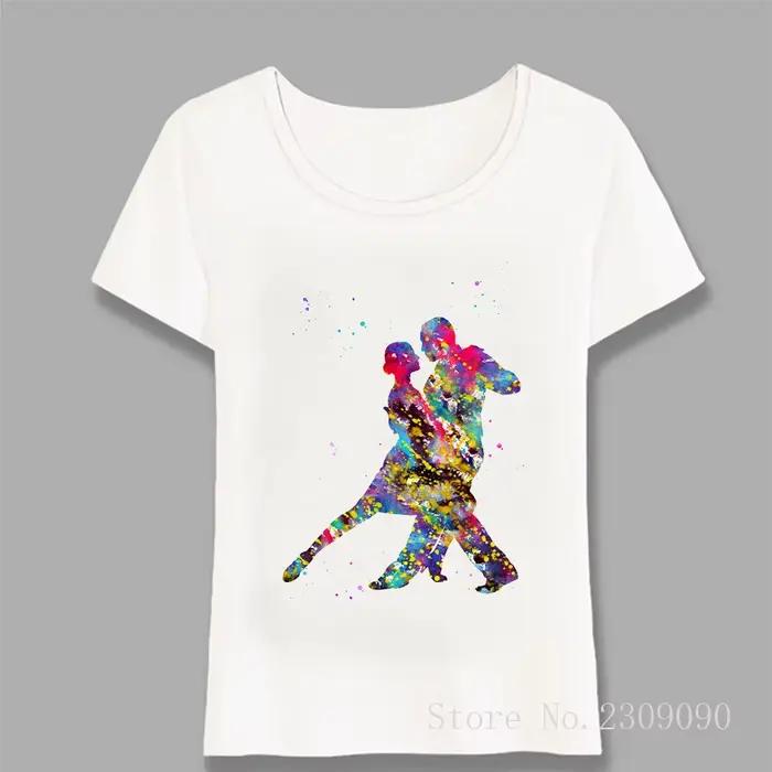 T-shirt femme Tango danseuses argentées