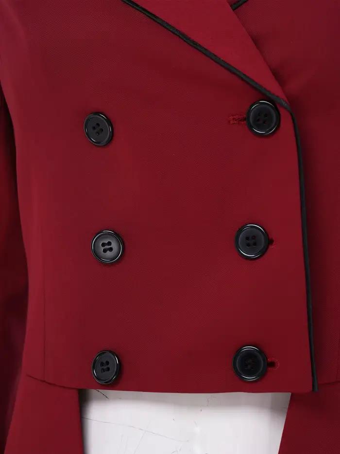 Veste de dressage équestre pour femmes avec passepoil blanc pour les compétitions d'équitation