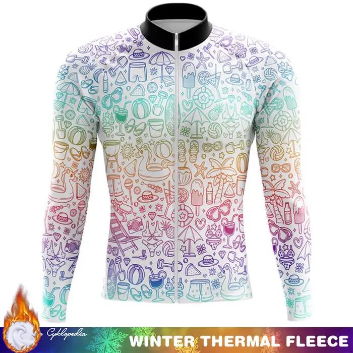 Vêtements de vélo hiver thermique polaire cyclisme Maillot Triathlon hommes homme