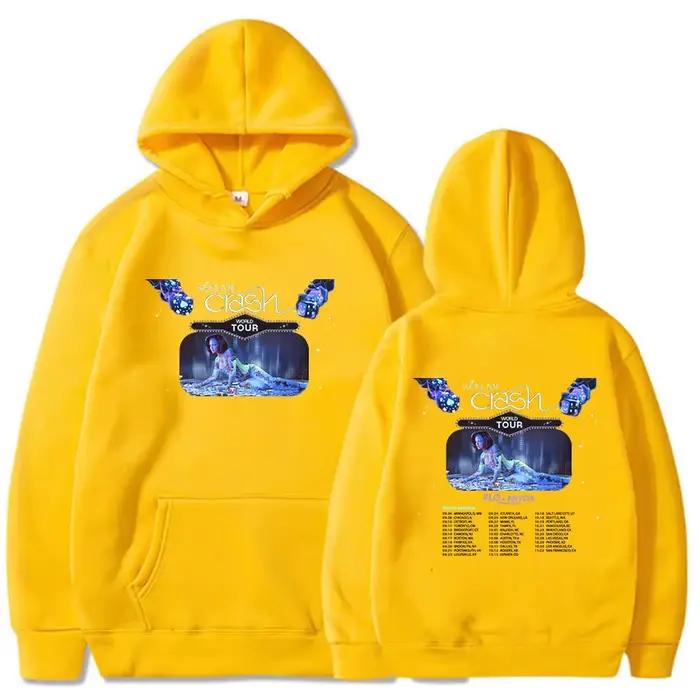 Kehlani-Pull à capuche Crash World Tour avec impression graphique pour femme