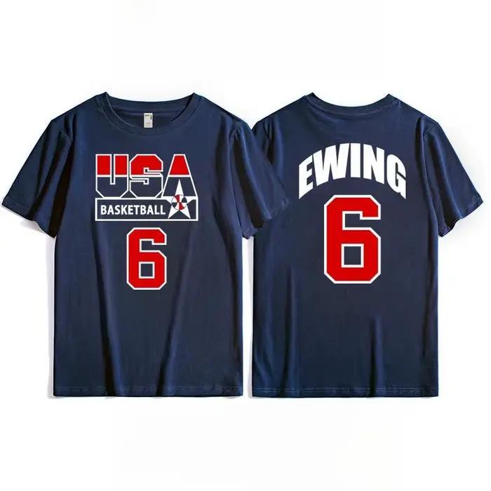 T-shirt Dream Team, haut d'entraînement de basket-ball américain pour hommes