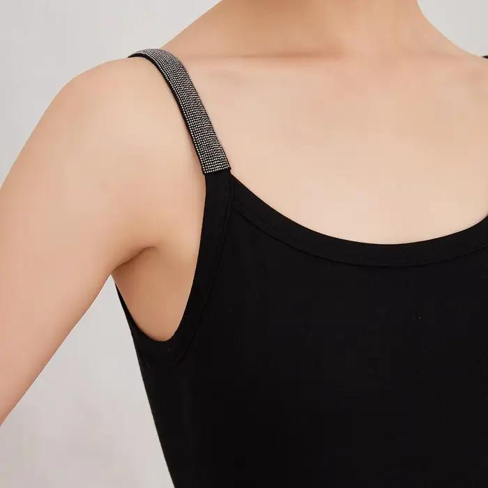 K3112W vêtements de luxe pour femmes été élastique Tencel camisole gilet