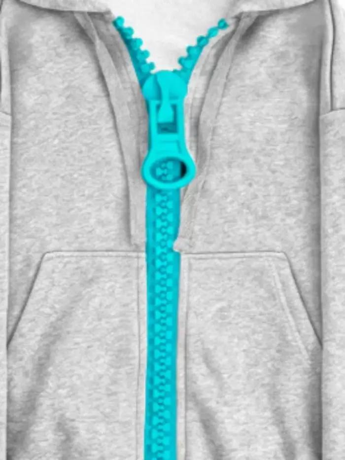 Sweat à capuche zippé oversize pour homme