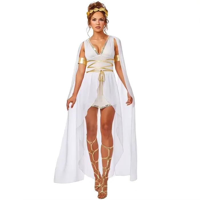 Cosplay Robe de déesse grecque antique Costume Sexy Athéna Robe arabe femmes Halloween carnaval fête vêtements déguisements robes