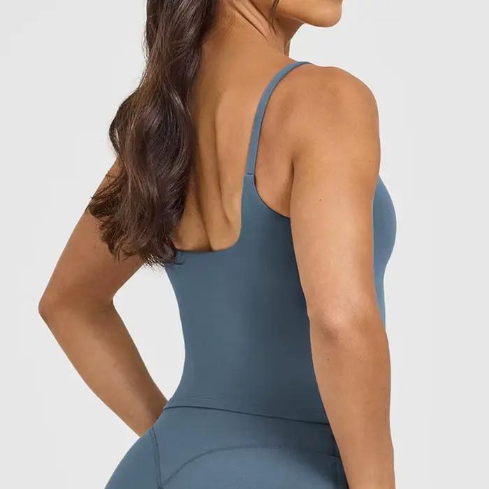 Débardeur de sport pour femme – Soutien-gorge intégré avec coussinets