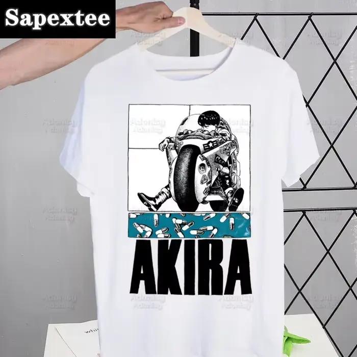 Akira Anime Manga japonais t-shirt hommes rétro hauts T-shirts Harajuku Neo Tokyo Shotaro Kaneda