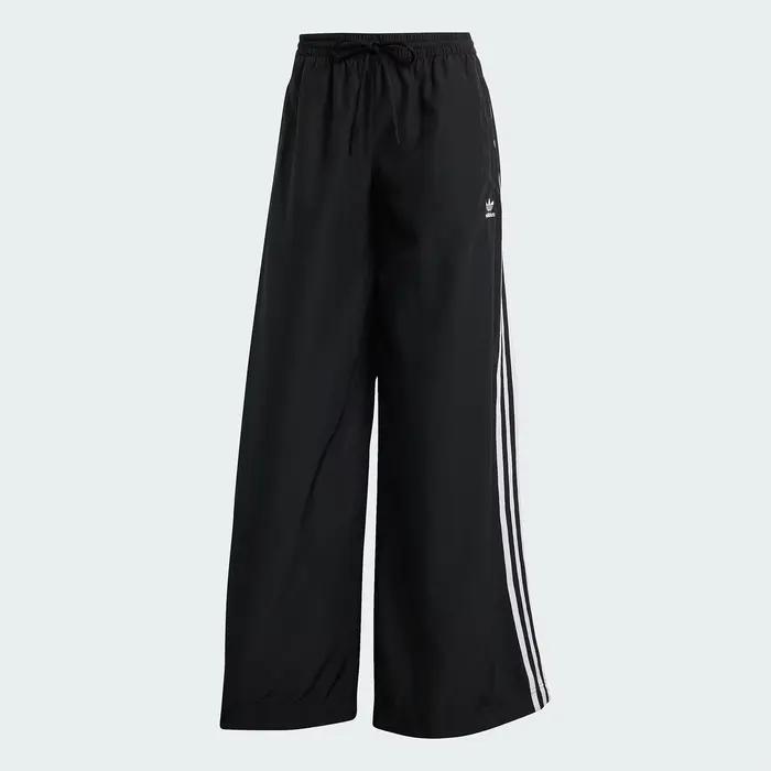 Adidas officiel véritable trois rayures mode femme ample tissé pantalon à jambes larges JD3390