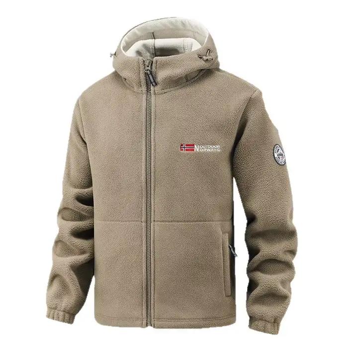 Sweat à capuche polaire pour homme – Veste de sport décontractée chaude pour l'hiver