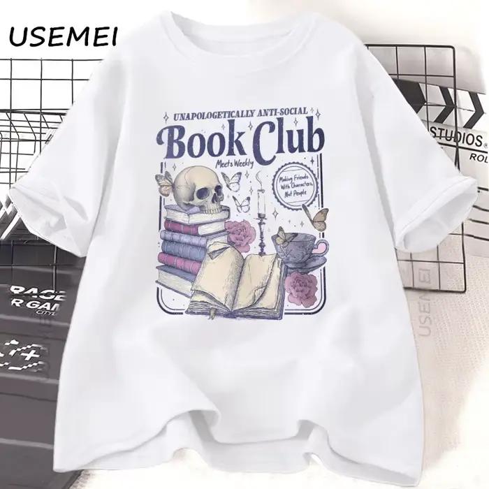 Anti livre Social Club T-Shirt casual lecteur d'amour