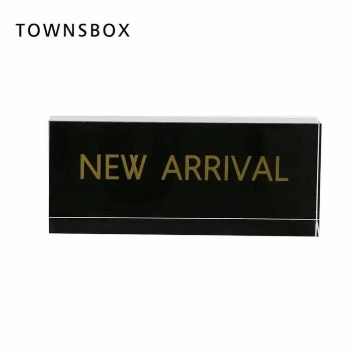 Nouvel arrivage : Panneau publicitaire de magasin, logo, marque, plaque, blocs de lettres en acrylique, personnalisables, pour affichage de prix et informations.