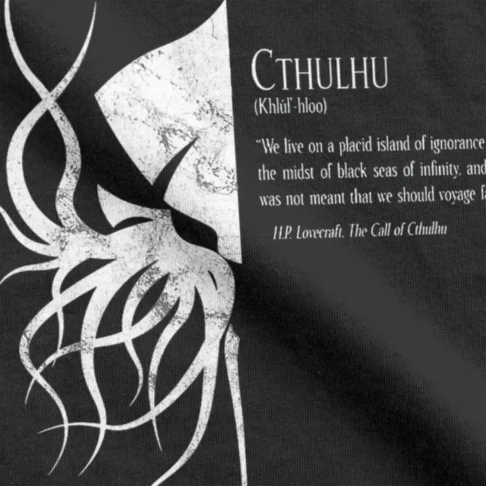 Tshirt manches courtes col rond hommes femmes cthulhu lovecraft univers fantastique horreur sport quotidien