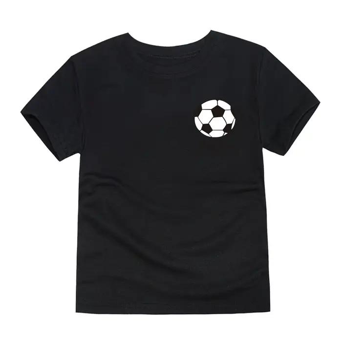 T-shirt de football à manches courtes pour garçons et filles