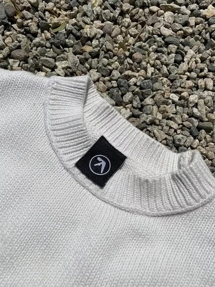 Pull Y2K Aphex Twin Knit avec logo pour homme