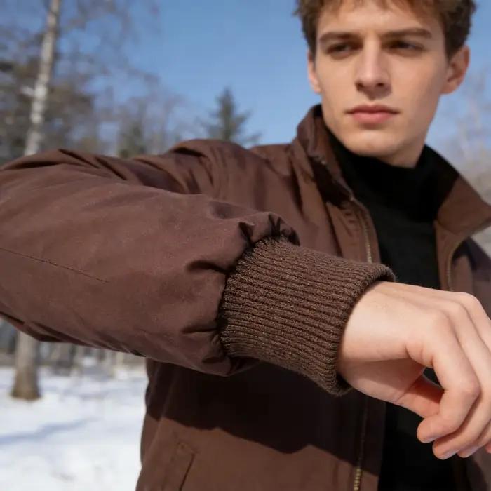 Manchettes en tricot pour veste