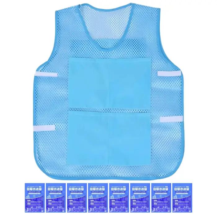 Gilet de refroidissement léger et respirant avec poches pour le travail en climat chaud, la construction, la circulation, l'entrepôt et le cyclisme