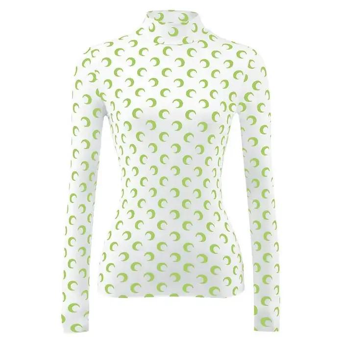 T-shirt à manches longues coupe ajustée pour femme