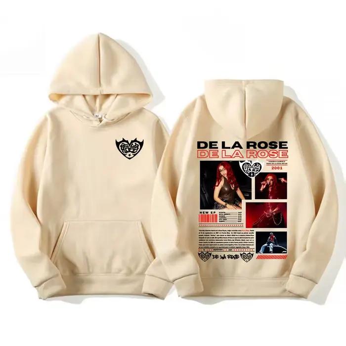 Chanteur De La Rose nouvel Album Tour Merch sweat à capuche pour homme femmes mode Hip Hop esthétique sweats haute