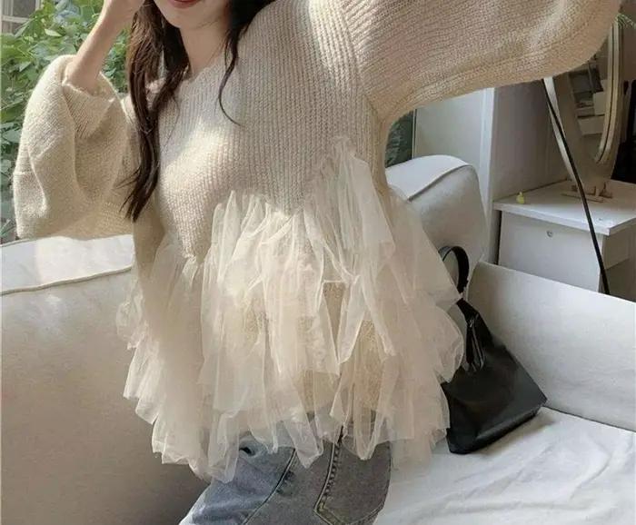 Pull en maille doux pour femme