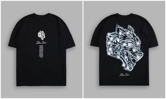 T-shirt multifonctionnel unisexe Flash Wolf Head 2026, nouveau style, coupe ample, manches courtes,