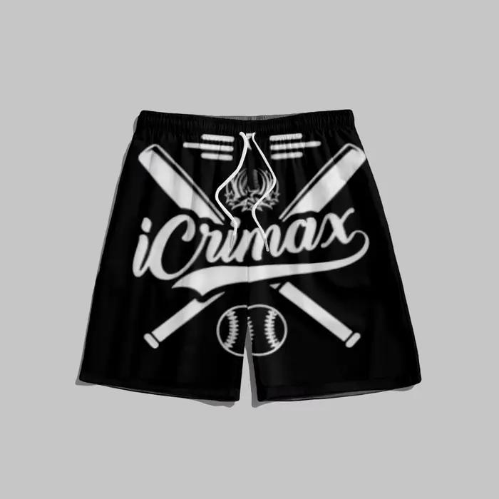 Icrimax-Pantalon de jogging Harajuku pour hommes, vêtements 3D pour garçons, pantalons de plage d'ét