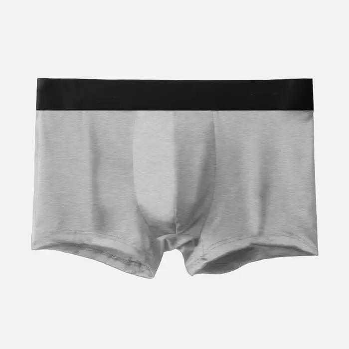 Vente en gros de sous-vêtements pour hommes, pantalons à quatre coins de taille anglaise en soie gla