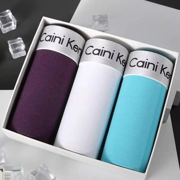 Sous-vêtements confortables et respirants pour hommes, boxers masculins, caleçons sexy, culottes pou