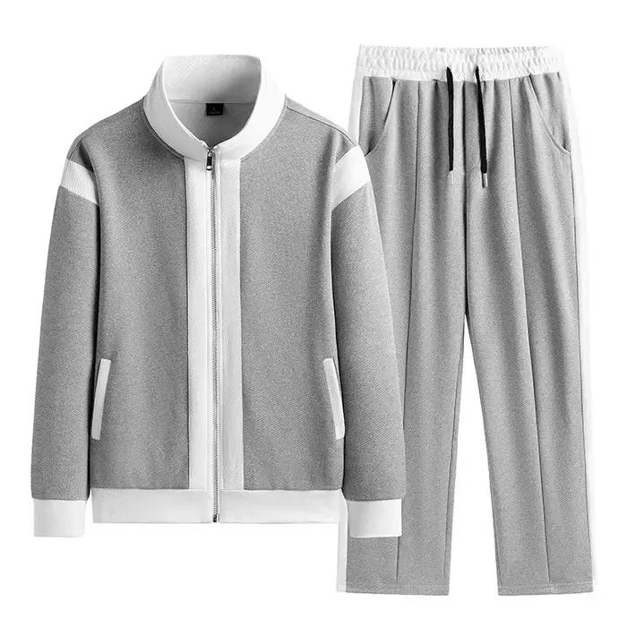 Ensemble de survêtement de sport décontracté pour hommes, veste de jogging confortable, survêtement