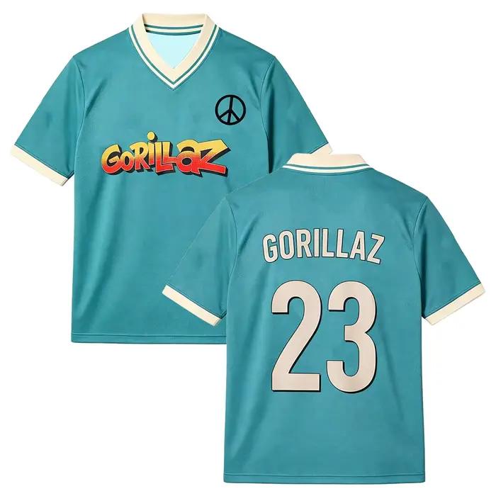 Maillot de football Gorillazs FC Soocer Jersey Albums The Mountain en maille pour femmes et hommes,