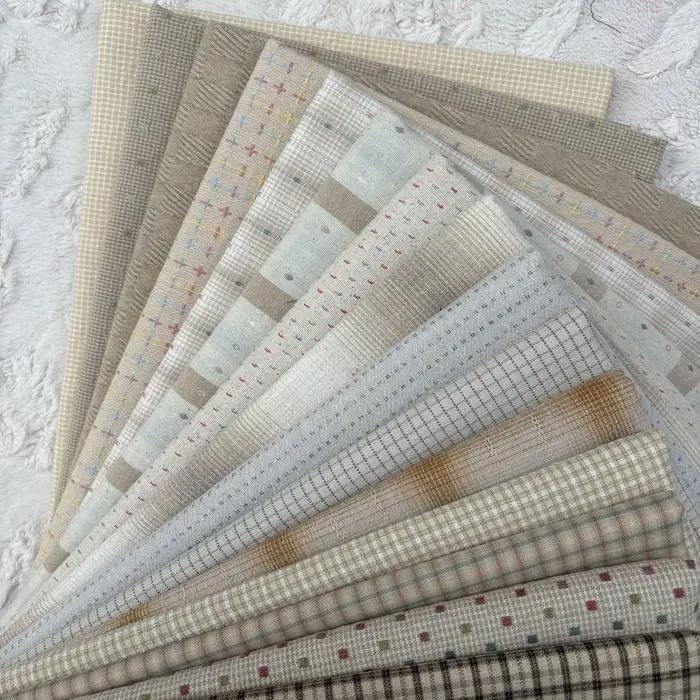 Tissu Brocart Fait à la Main pour Vêtements en Beurre, Matériaux Artisanaux Japonais, 23x33cm, 14 Pi