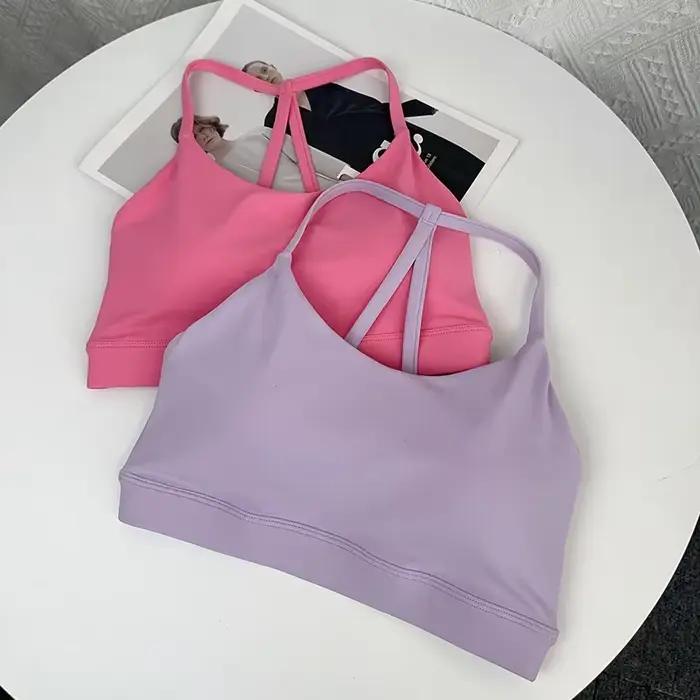 Soutien-gorge de sport pour femmes, sexy, résistant aux chocs, séchage rapide, pour la course à pied