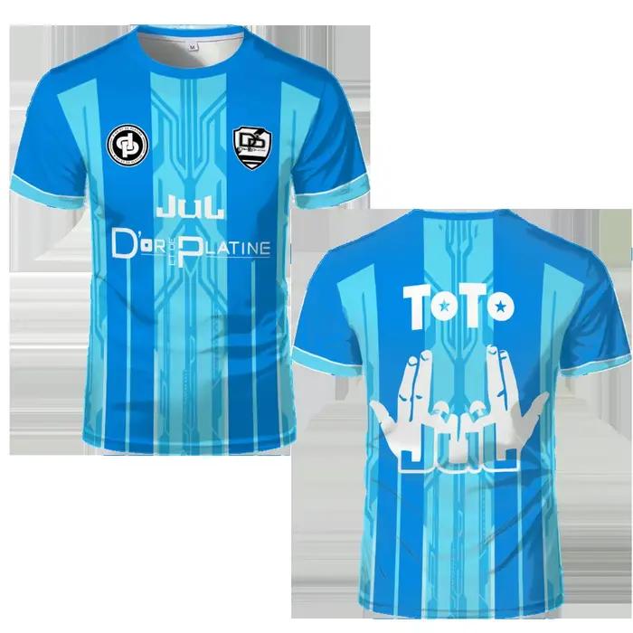 Toto Ninetta Maillot Jul Jersey Rapper français Co-branded Juldtp Chemise de football respirante Gar