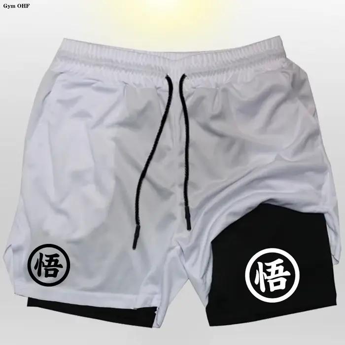 Z Goku Anime pantalons de survêtement Shorts hommes Gym Shorts de course hommes séchage rapide Sport