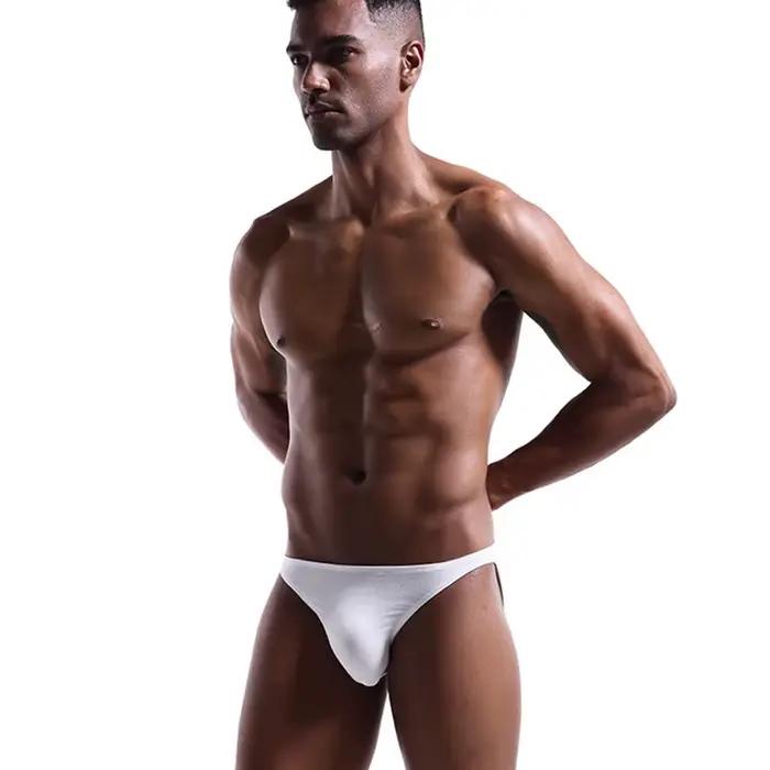 Sous-vêtements sexy de grande taille pour hommes, slips masculins, mini culottes, U Bulge Penis Powd