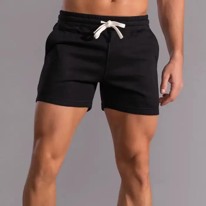 Shorts de basket-ball décontractés en coton pour hommes, shorts de sport de gym, shorts de football